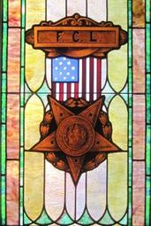 Stained Glass window at the G.A.R. post Aurora, Illinois