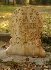 Headstone for Collis Sam Kennerly South Carolina